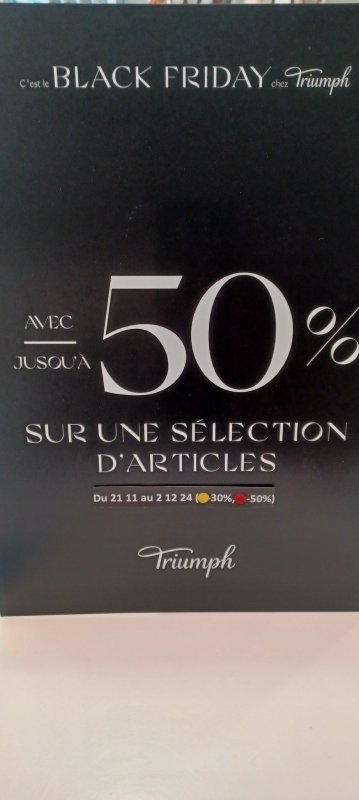 TRIUMPH, store et outlet